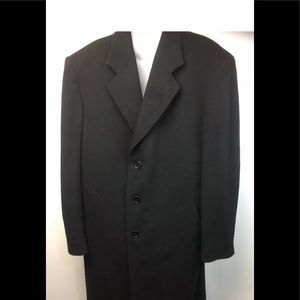 Classic Black Men's Overcoat